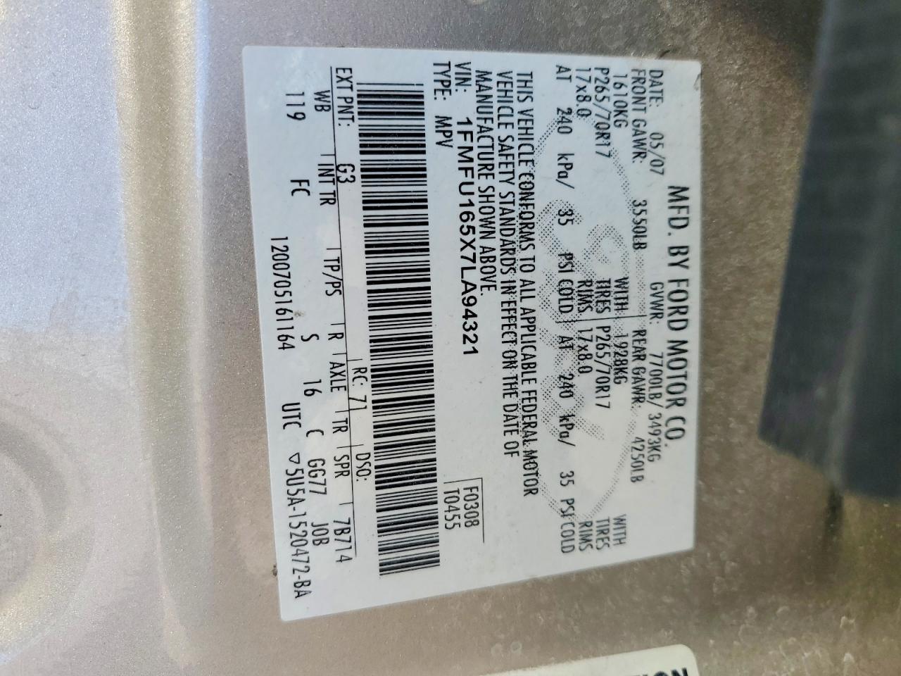 2007 FORD EXPEDITION XLT photo 25