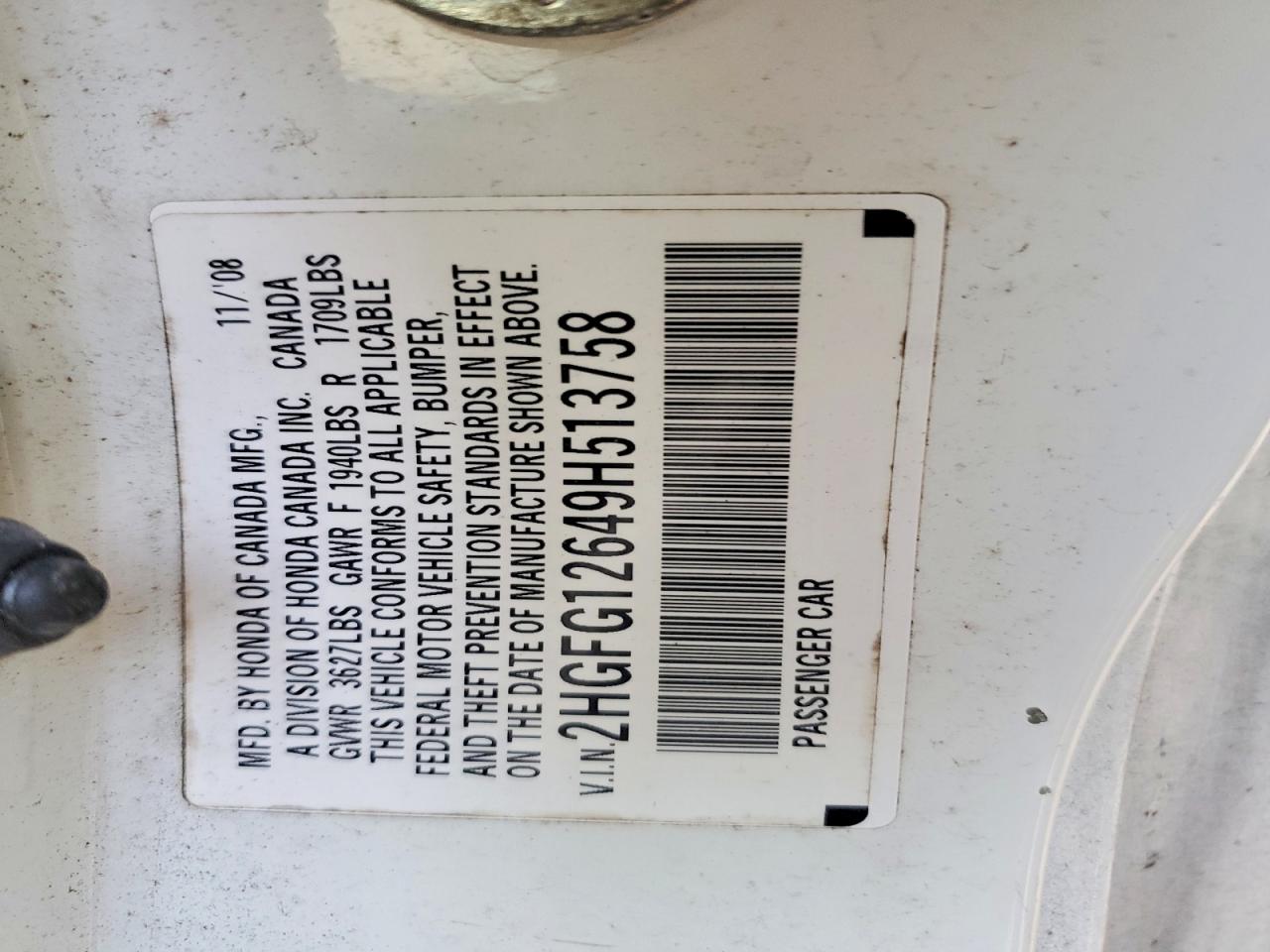 2009 HONDA CIVIC LX photo 23
