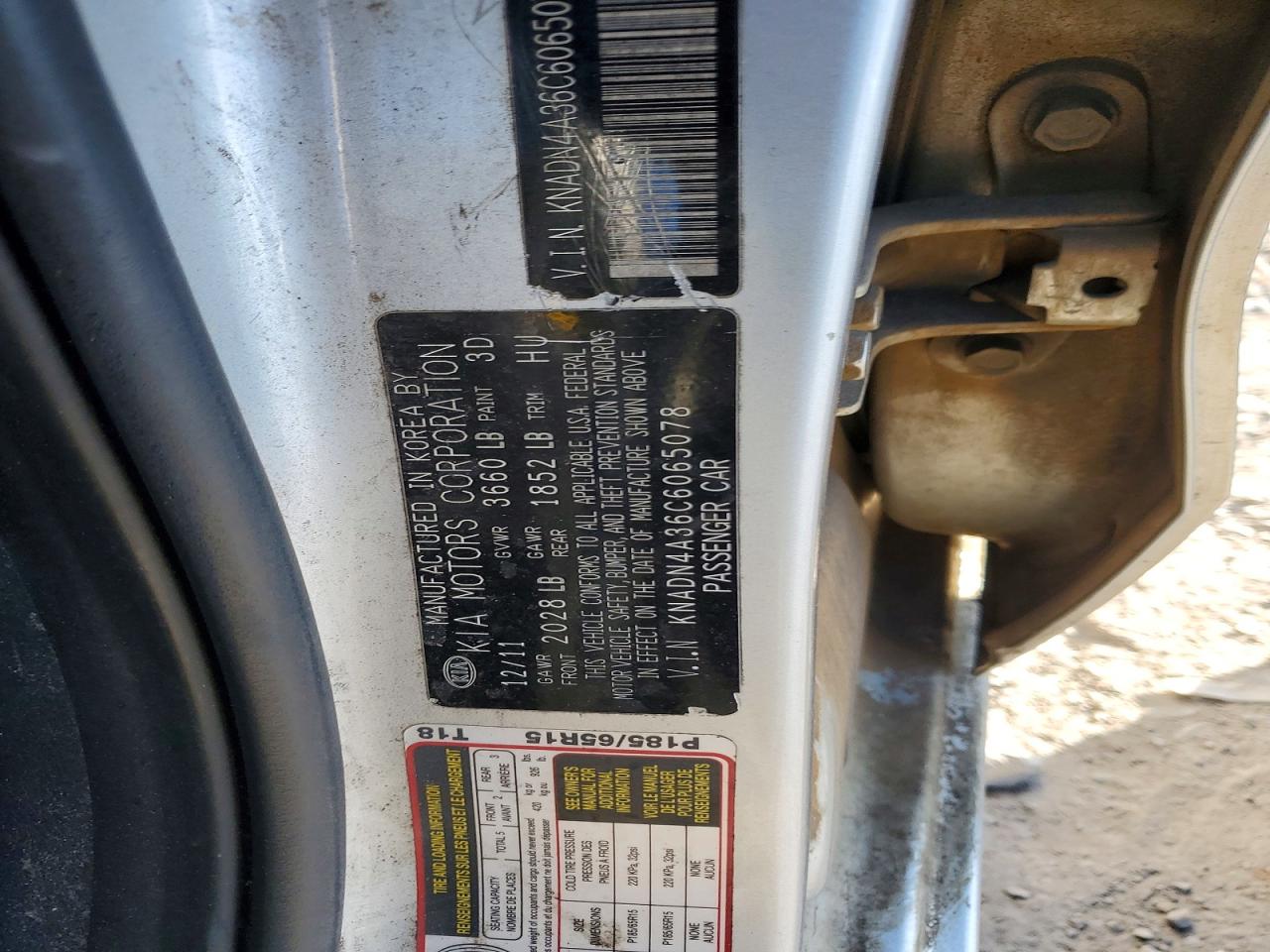 2012 KIA RIO EX photo 12