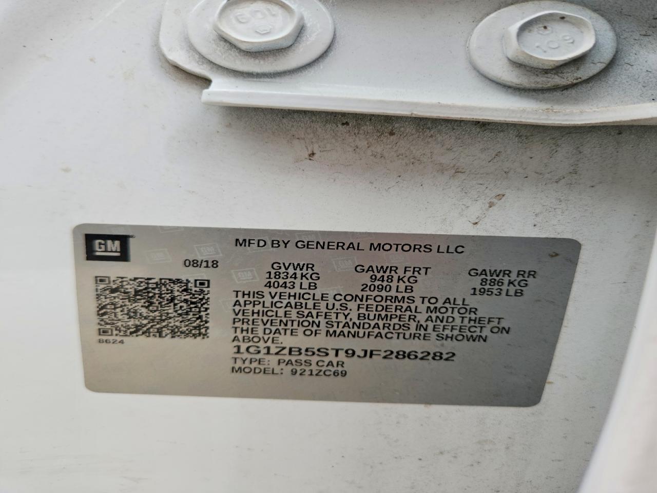 2018 CHEVROLET MALIBU LS photo 34