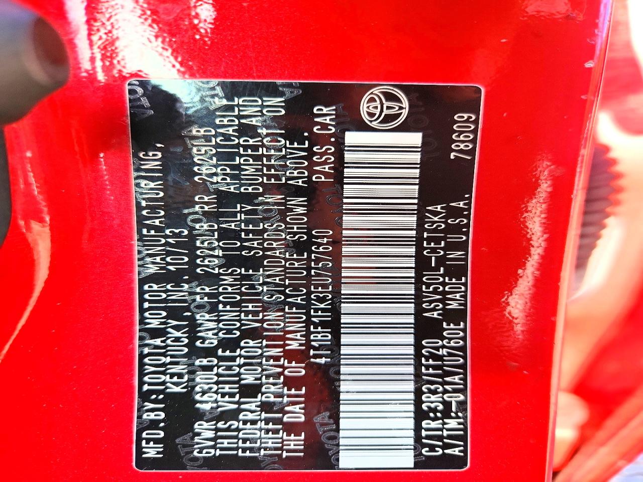 2014 TOYOTA CAMRY SE photo 23