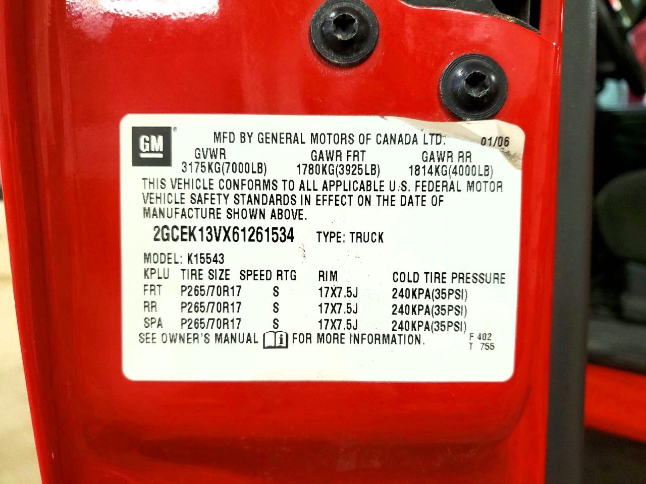 2006 CHEVROLET SILVERADO K1500 photo 25