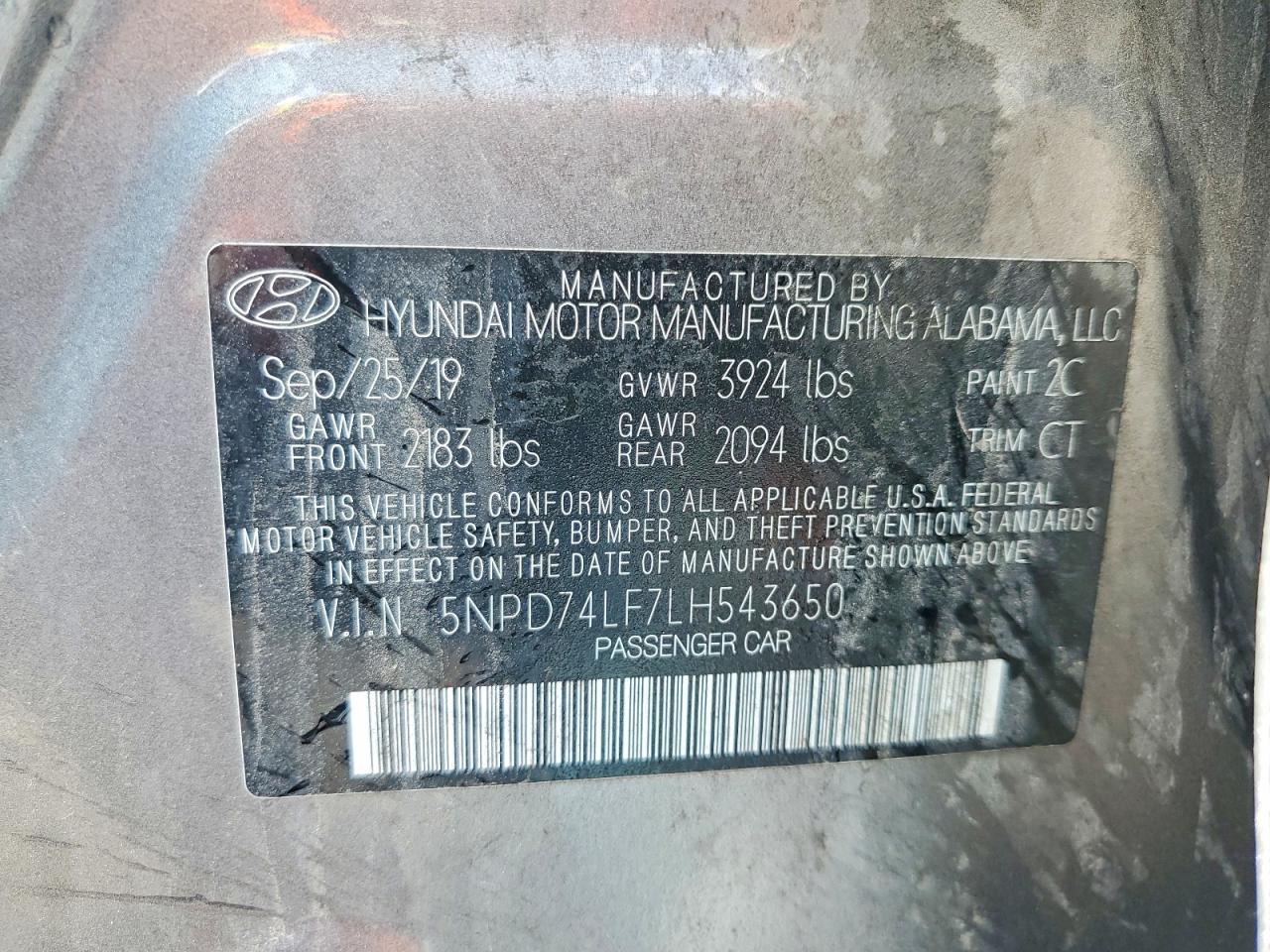 2020 HYUNDAI ELANTRA SE photo 13