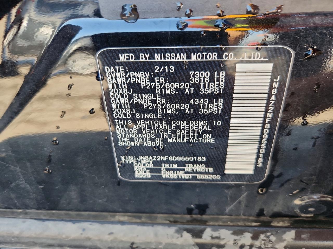 2013 INFINITI QX56 BASE photo 25