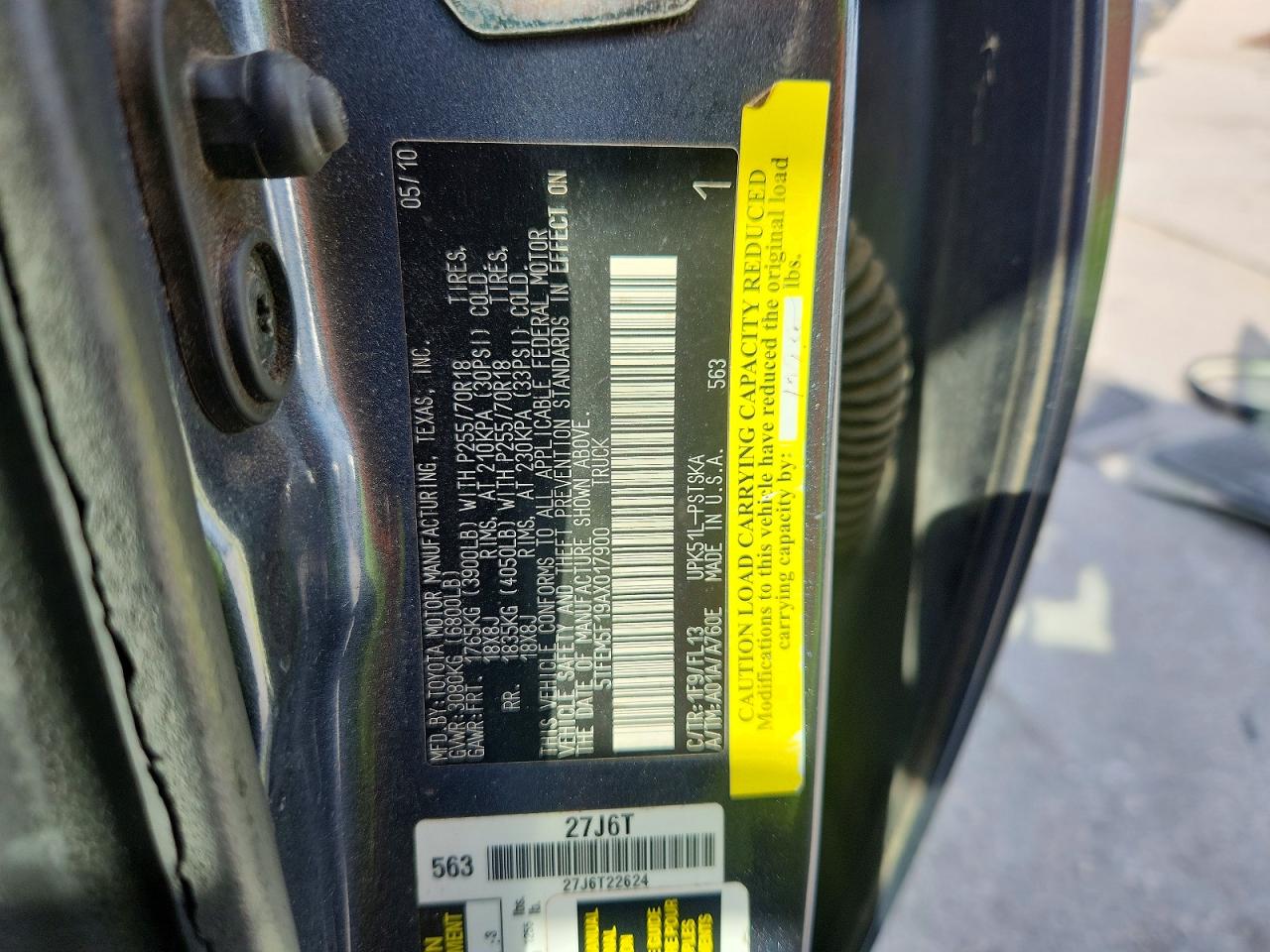 2010 TOYOTA TUNDRA GRADE photo 12