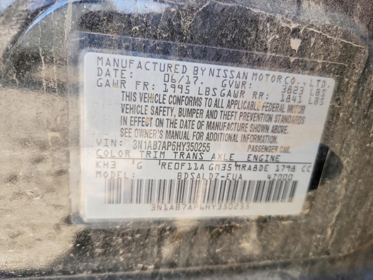 2017 NISSAN SENTRA SV photo 34