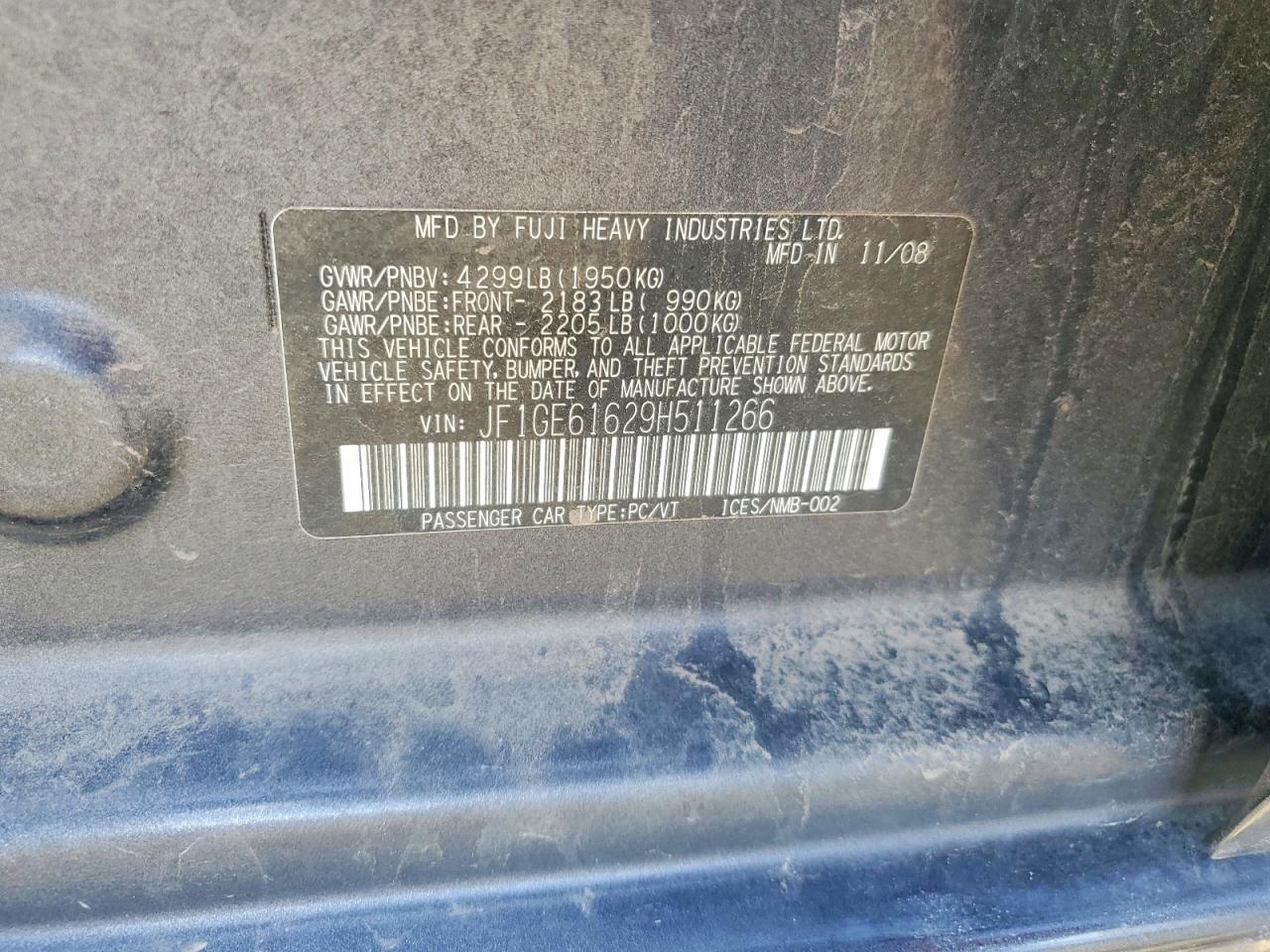 2009 SUBARU IMPREZA 2.5I photo 34