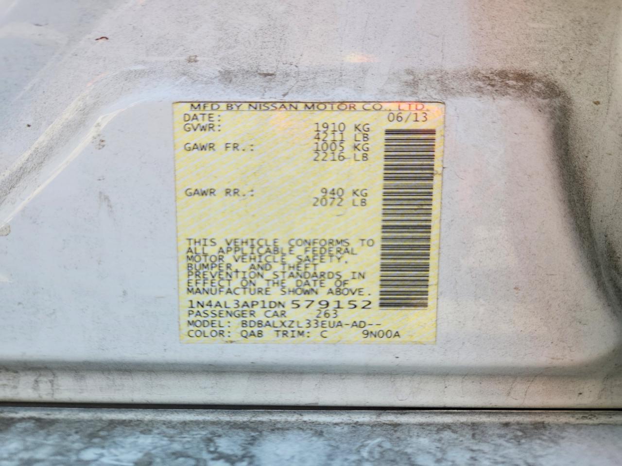 2013 NISSAN ALTIMA 2.5 photo 23
