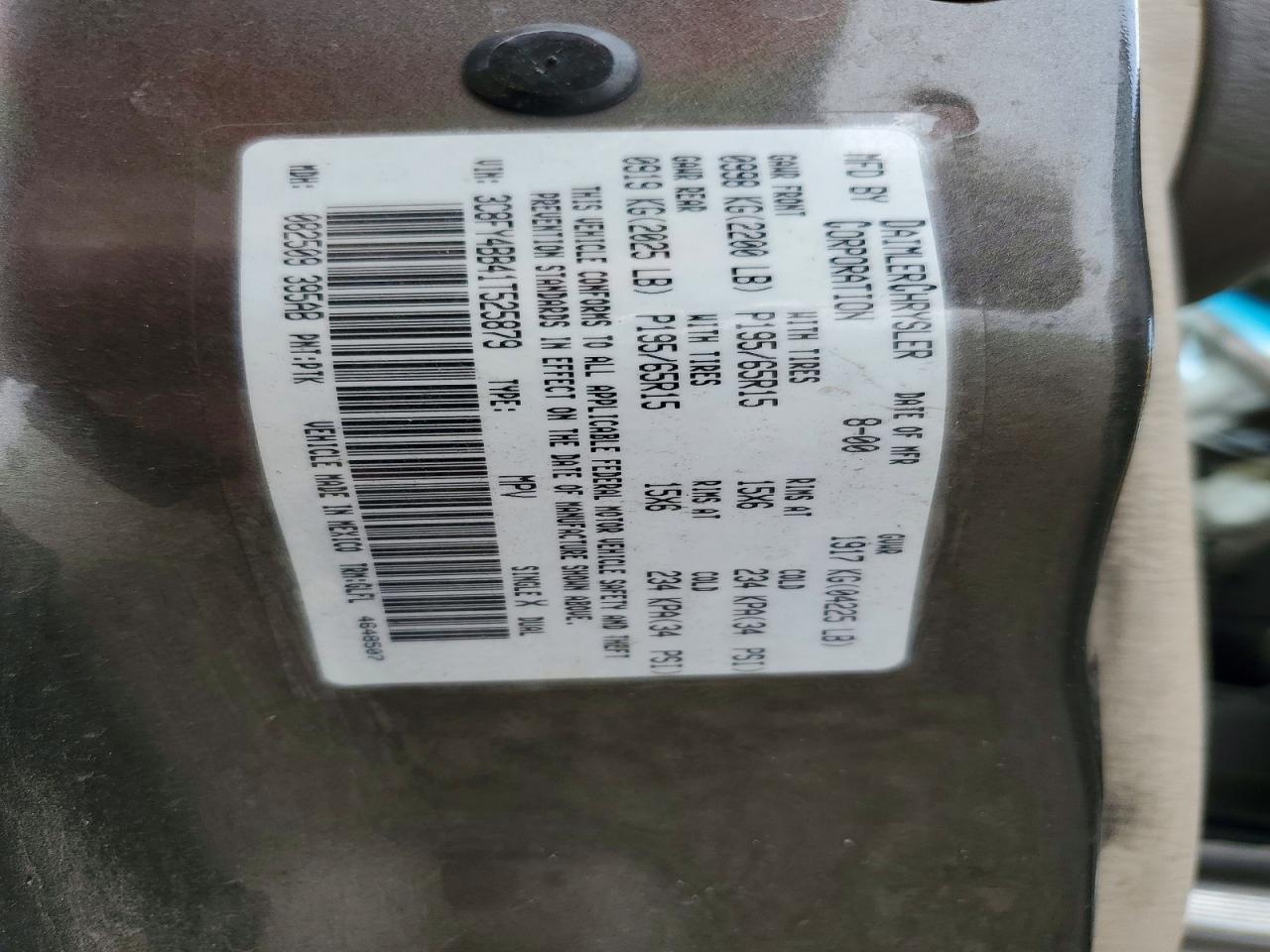 2001 CHRYSLER PT CRUISER photo 27