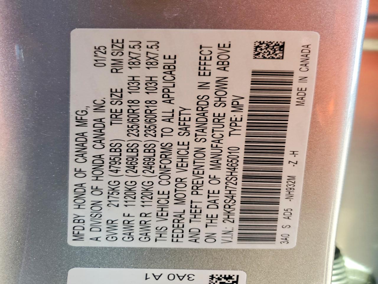 2025 HONDA CR-V EXL photo 25