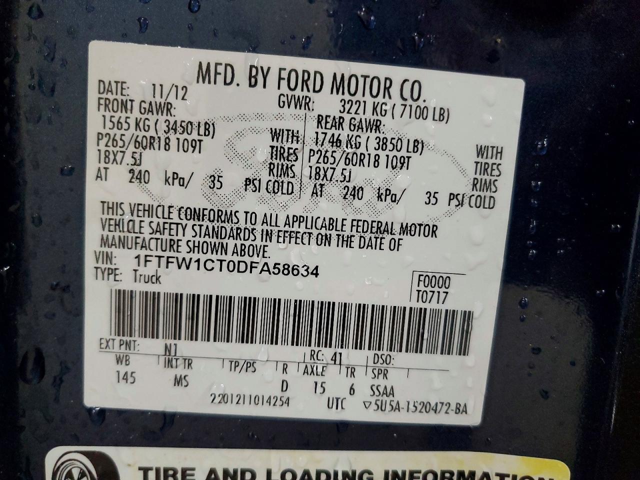 2013 FORD F150 SUPERCREW photo 23