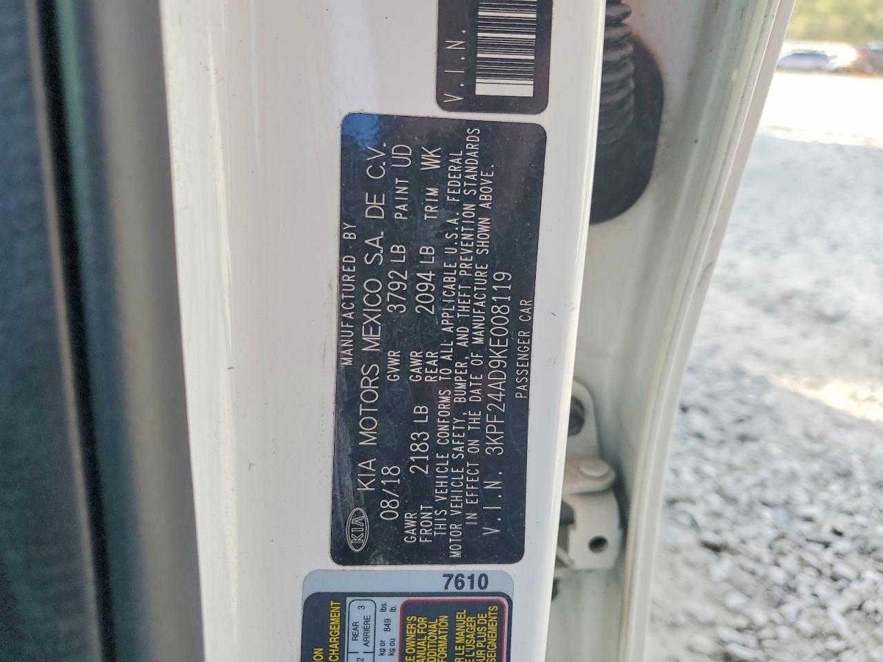 2019 KIA FORTE LXS photo 12
