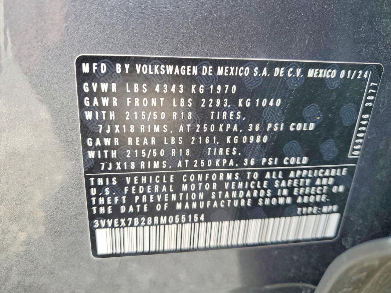 2024 VOLKSWAGEN TAOS SE photo 13