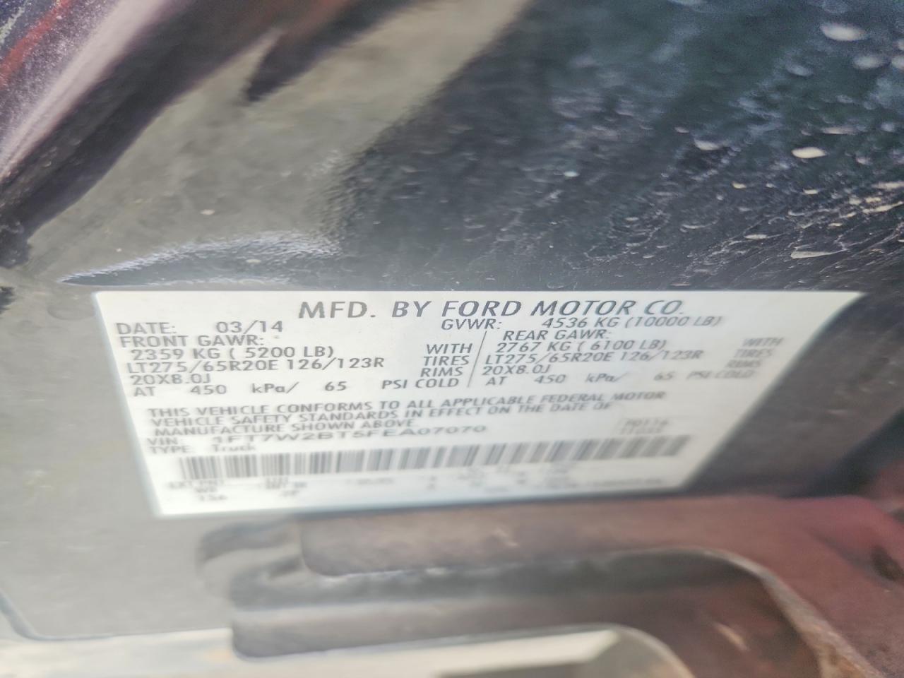 2015 FORD F250 SUPER DUTY photo 34