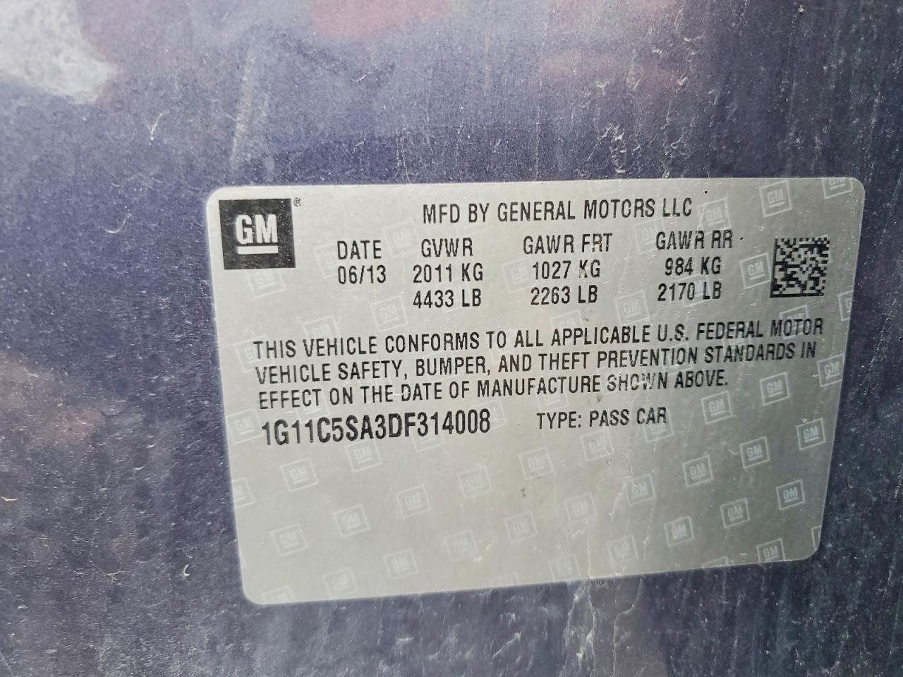 2013 CHEVROLET MALIBU 1LT photo 23