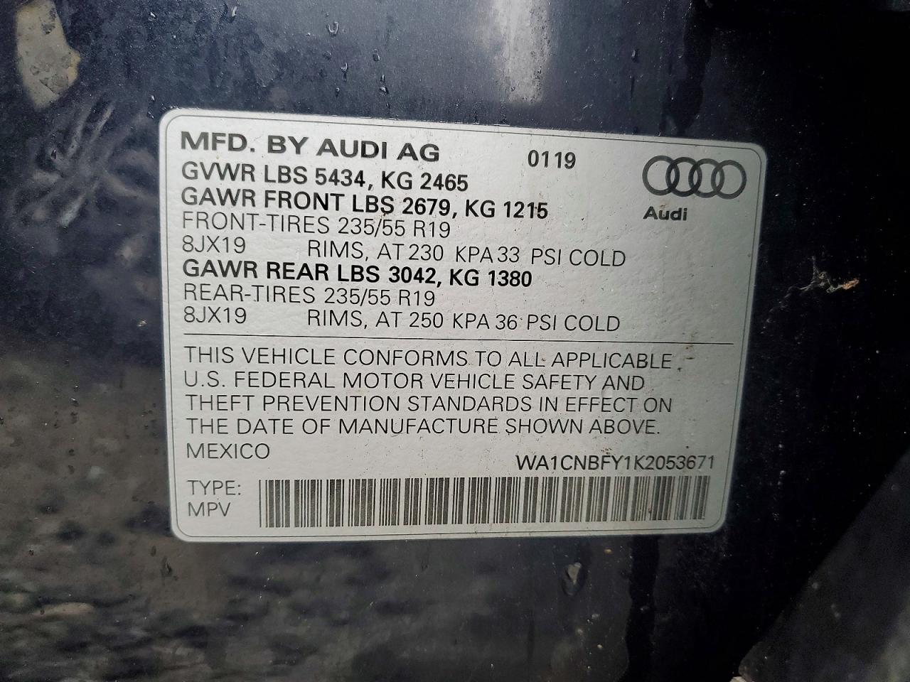 2019 AUDI Q5 PRESTIGE photo 25