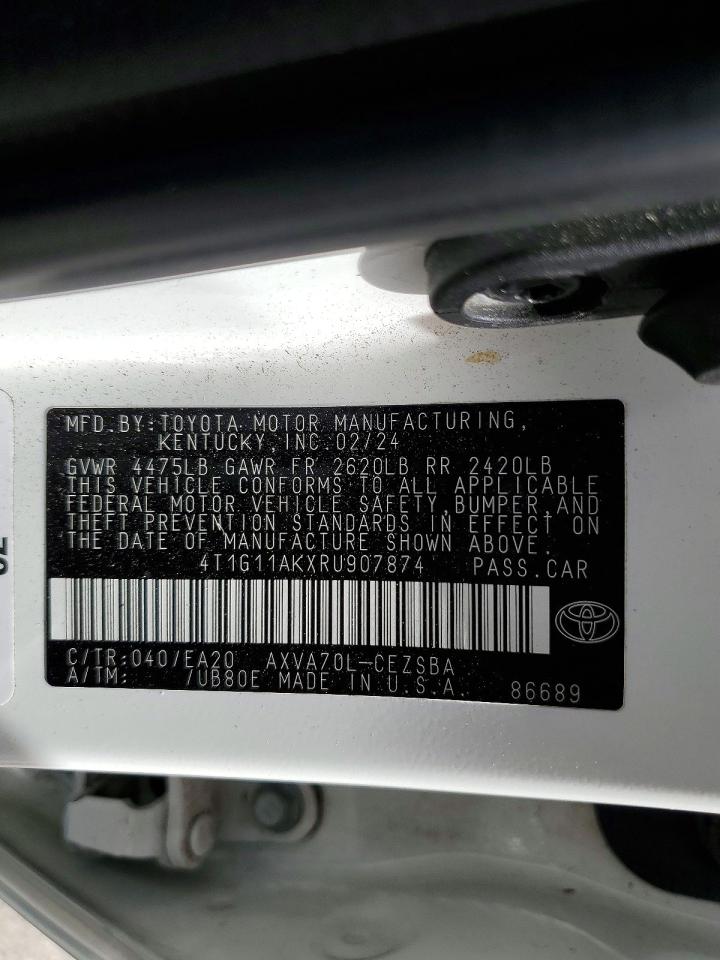 2024 TOYOTA CAMRY SE photo 23