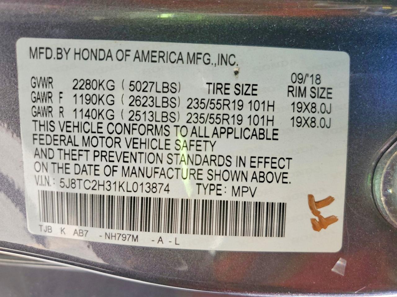 2019 ACURA RDX photo 27