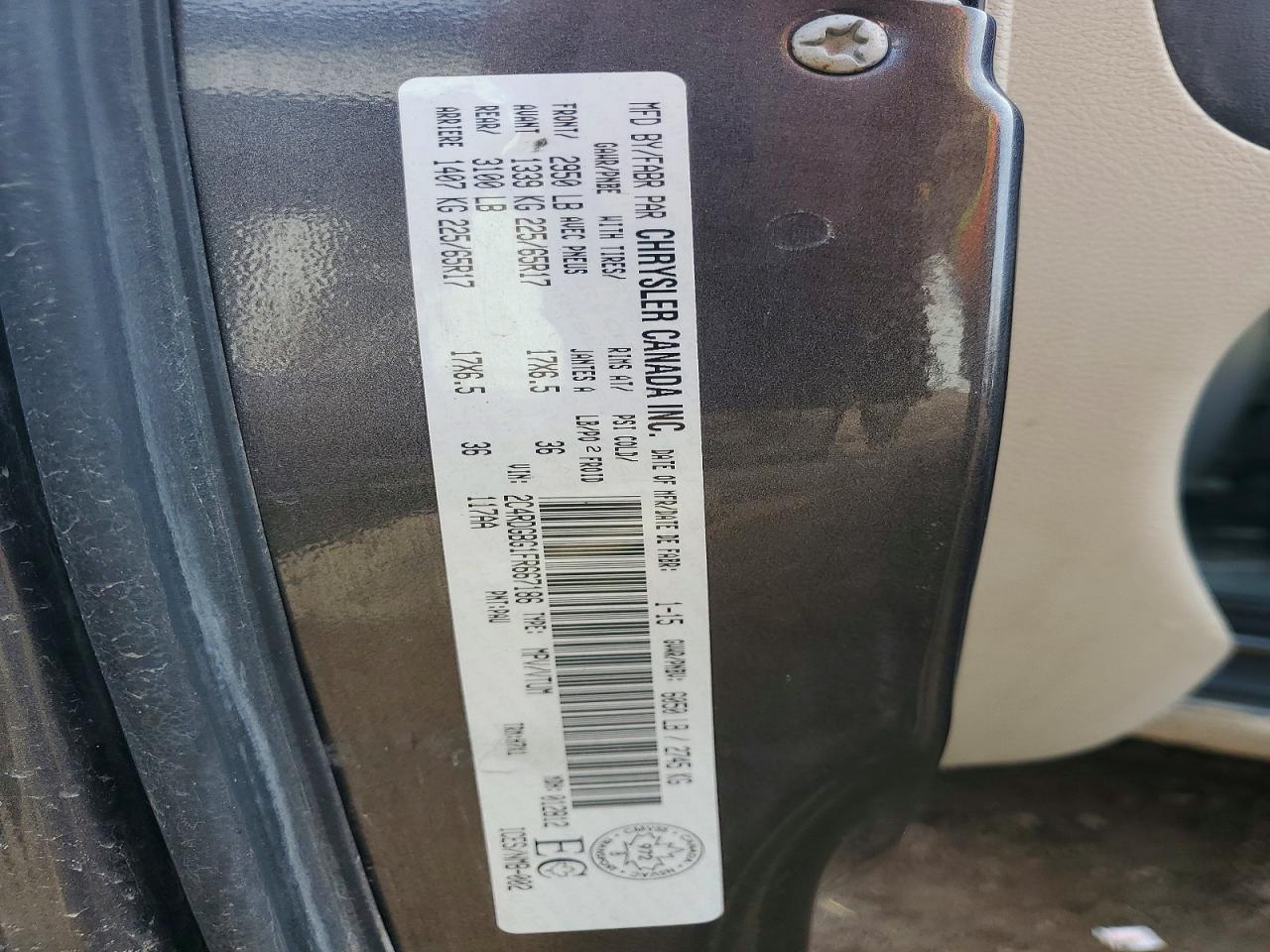 2015 DODGE GRAND CARAVAN SE photo 37