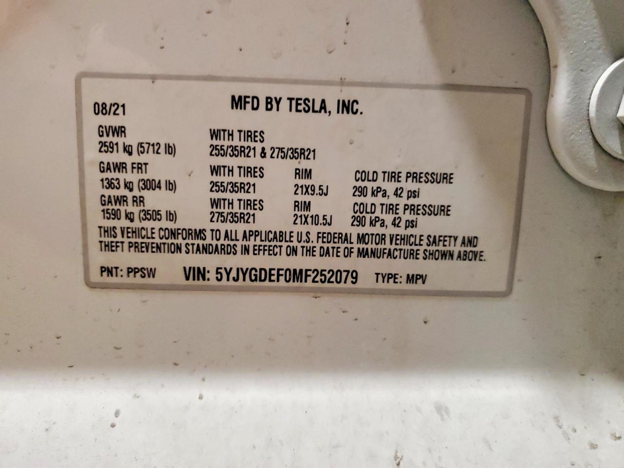 2021 TESLA MODEL Y photo 25