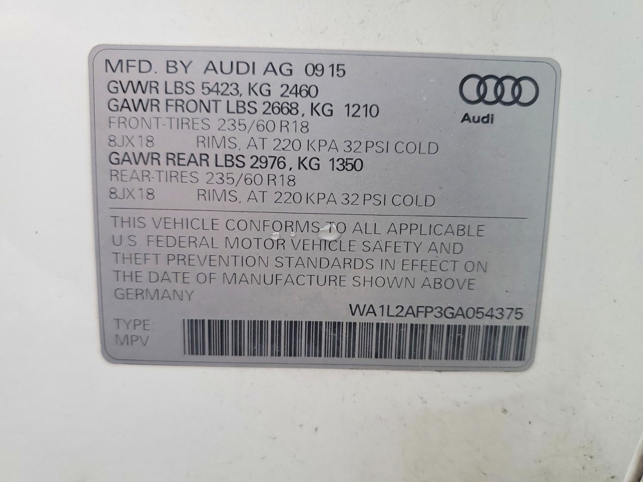 2016 AUDI Q5 PREMIUM PLUS photo 34