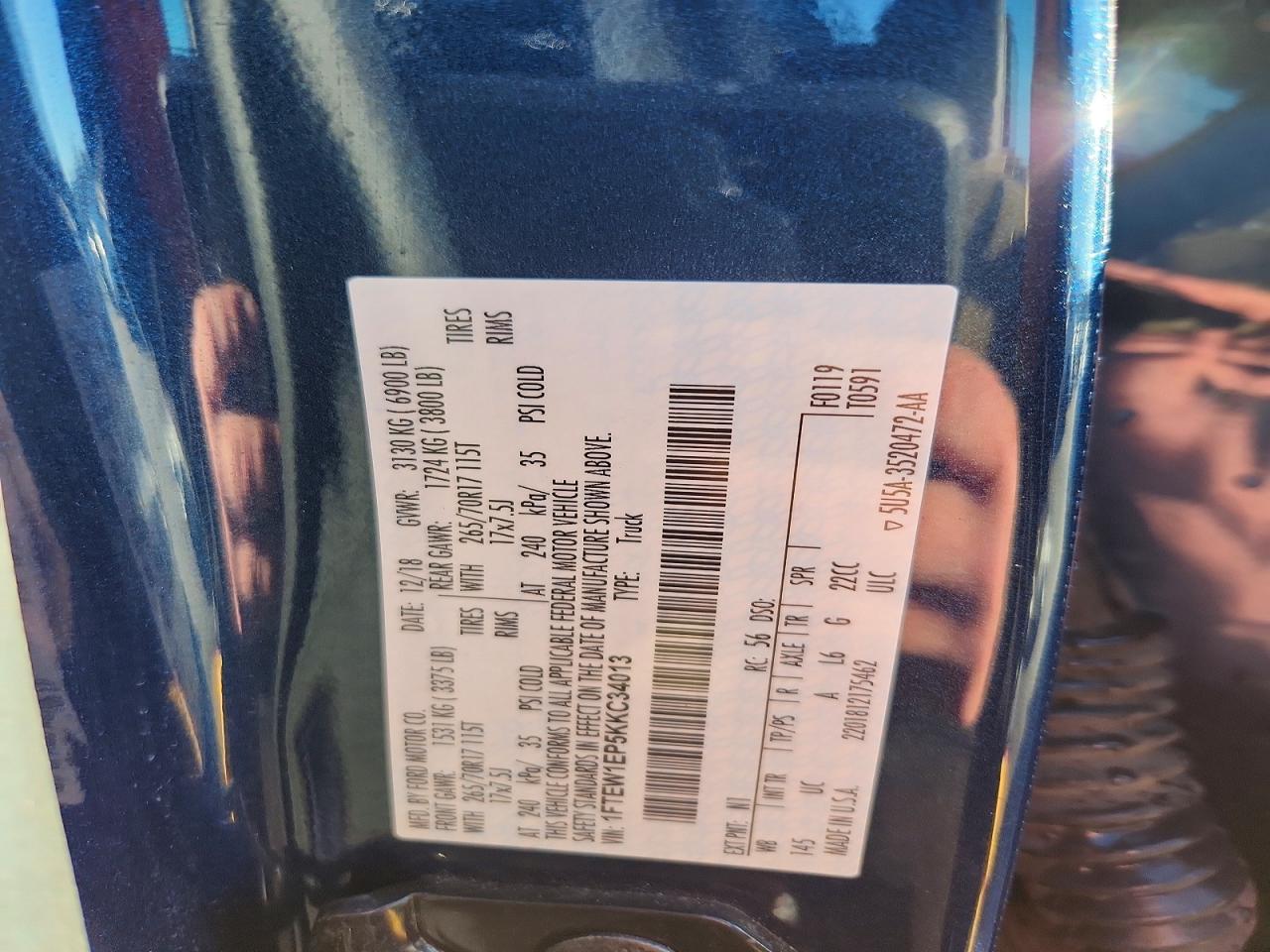 2019 FORD F150 SUPERCREW photo 25