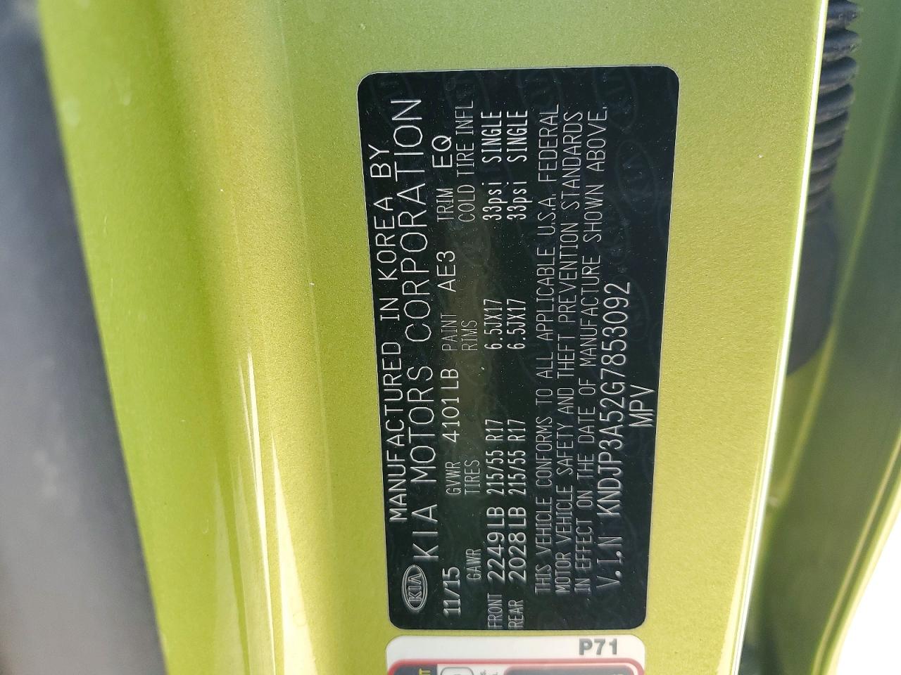 2016 KIA SOUL + photo 12