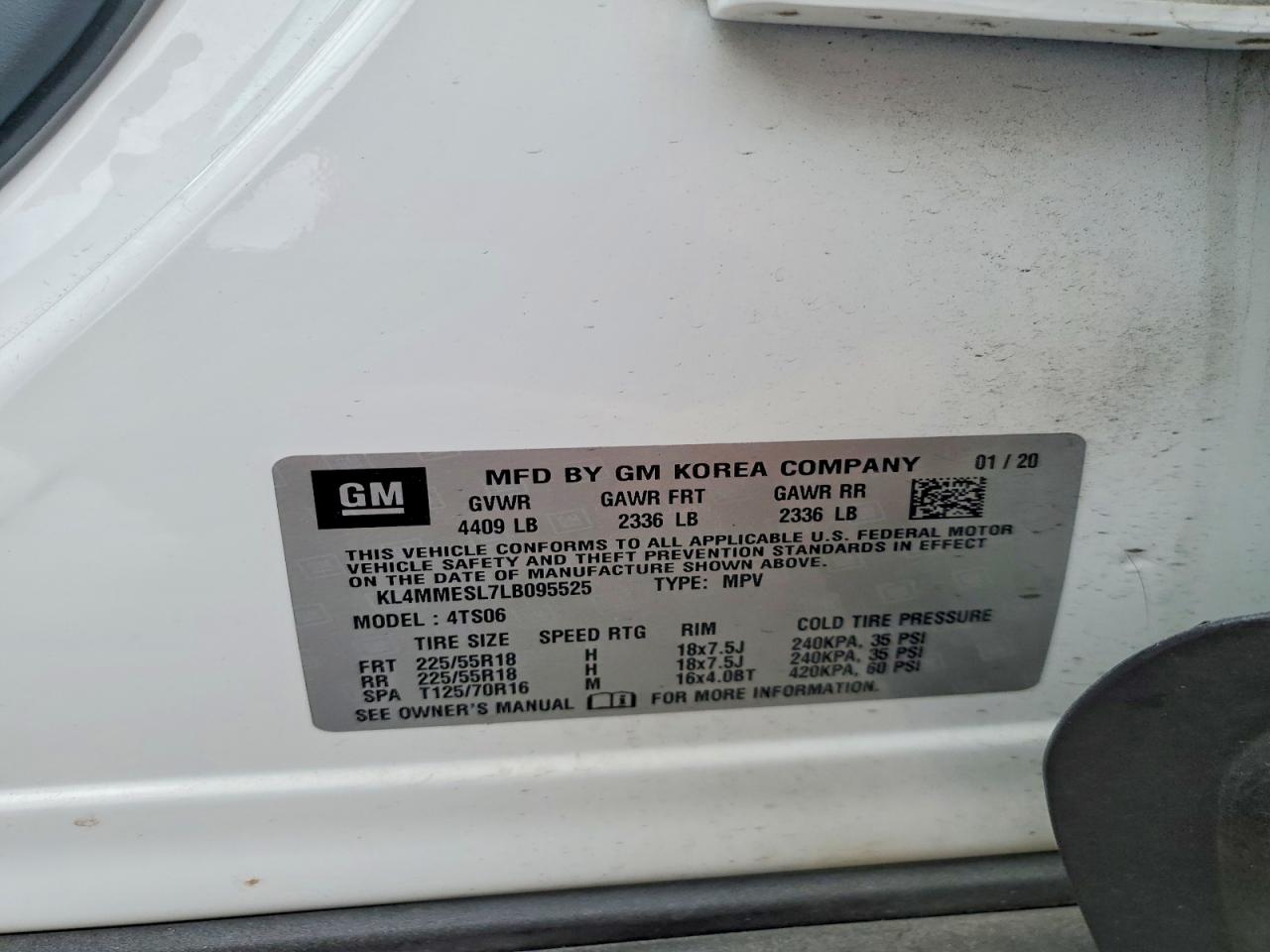 2020 BUICK ENCORE GX SELECT photo 12