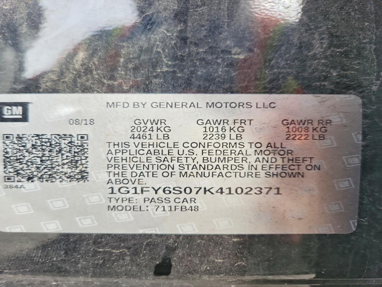 2019 CHEVROLET BOLT EV LT photo 23