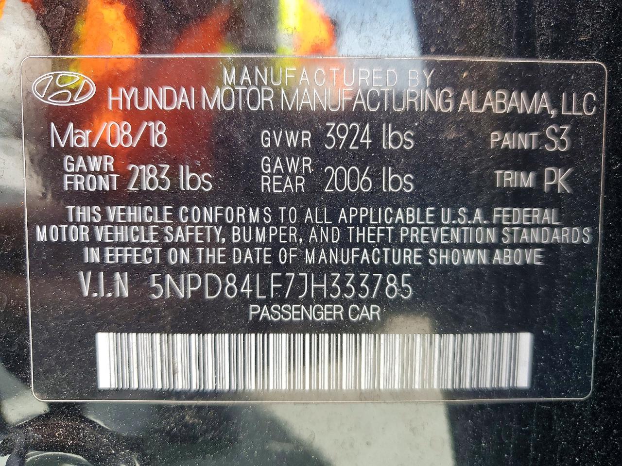 2018 HYUNDAI ELANTRA SEL photo 34