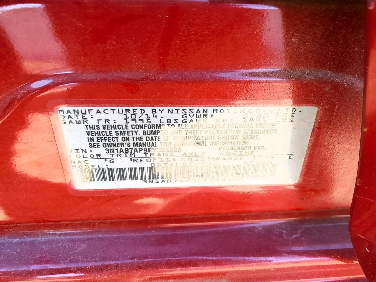 2014 NISSAN SENTRA SV photo 34