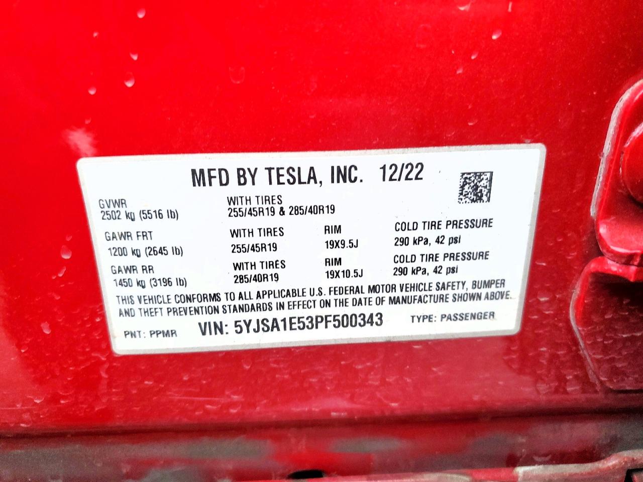 2023 TESLA MODEL S photo 23