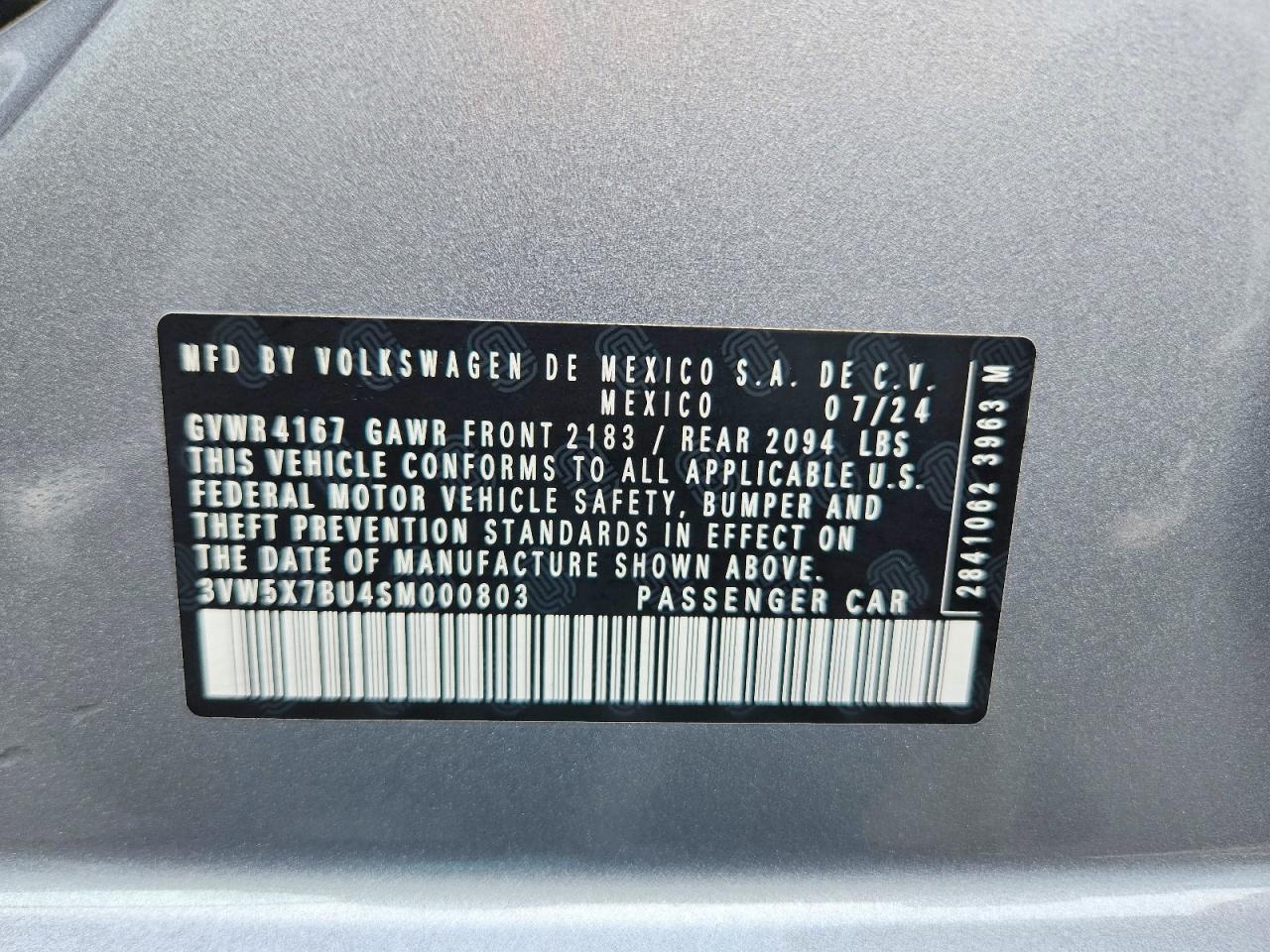 2025 VOLKSWAGEN JETTA S photo 13