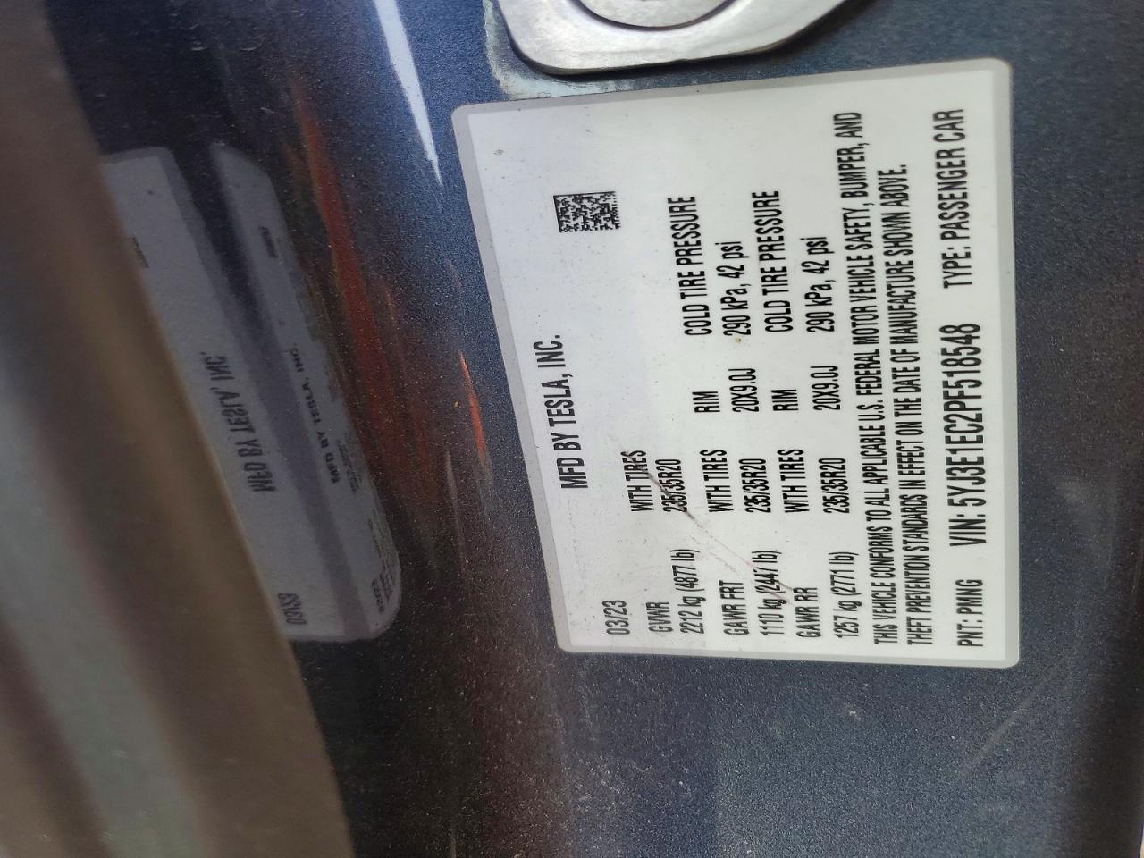 2023 TESLA MODEL 3 photo 37