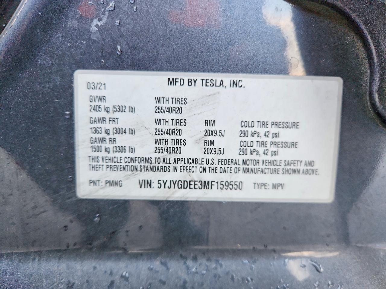 2021 TESLA MODEL Y photo 40