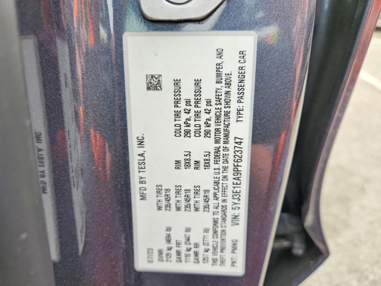 2023 TESLA MODEL 3 photo 27