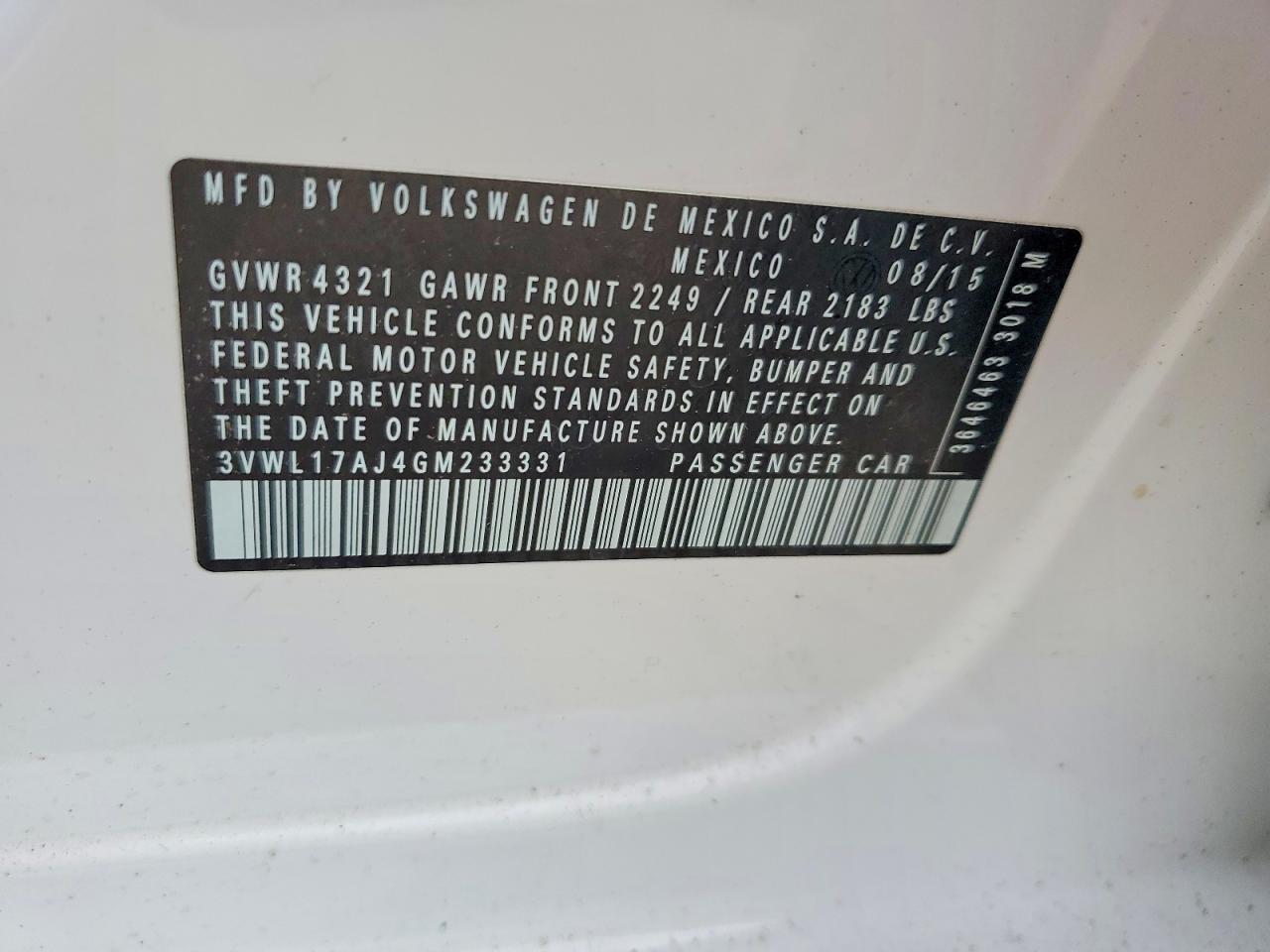 2016 VOLKSWAGEN JETTA SEL photo 34
