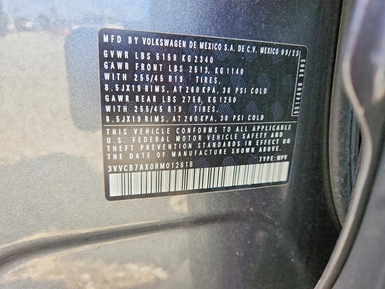 2024 VOLKSWAGEN TIGUAN photo 37