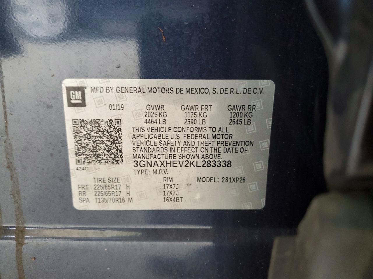 2019 CHEVROLET EQUINOX LS photo 13
