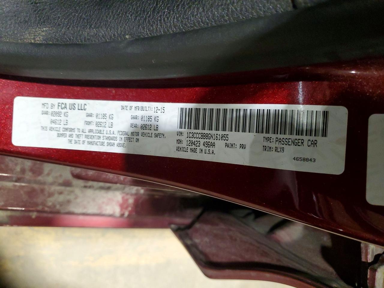 2016 CHRYSLER 200 S photo 23