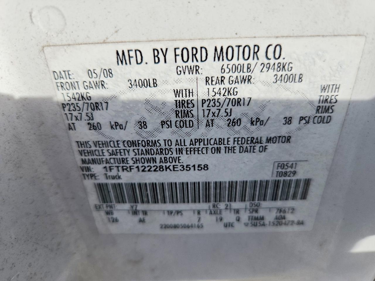 2008 FORD F150 photo 23