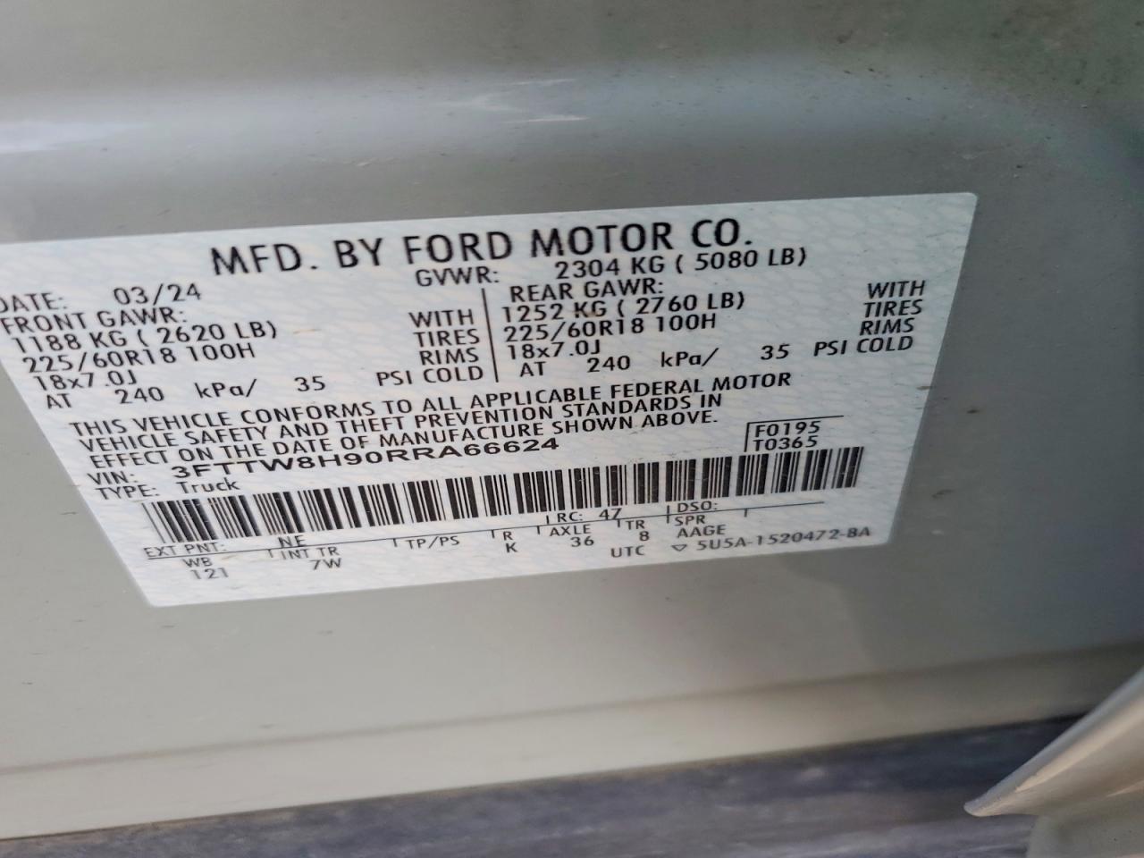 2024 FORD MAVERICK XLT photo 12