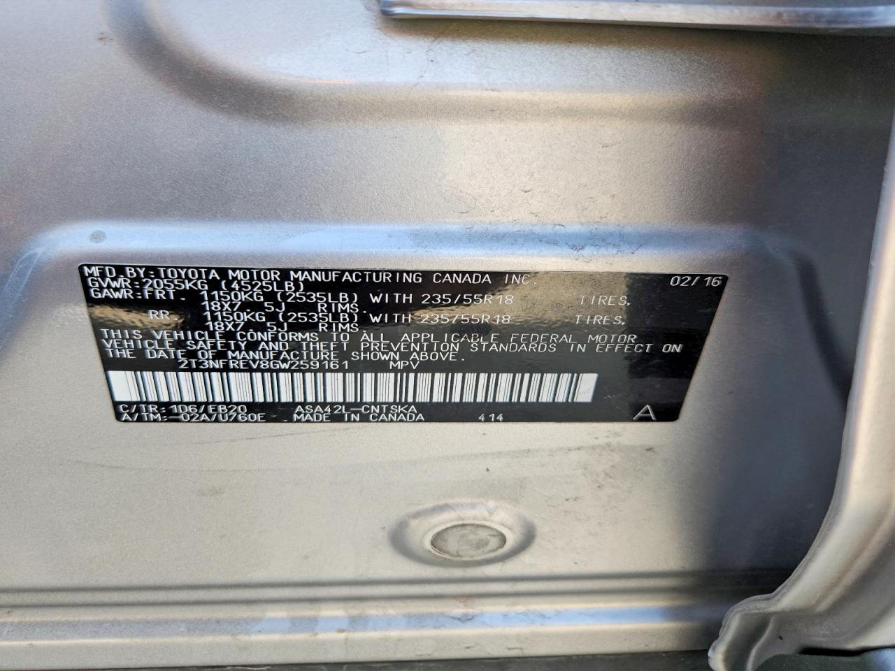 2016 TOYOTA RAV4 SE photo 25