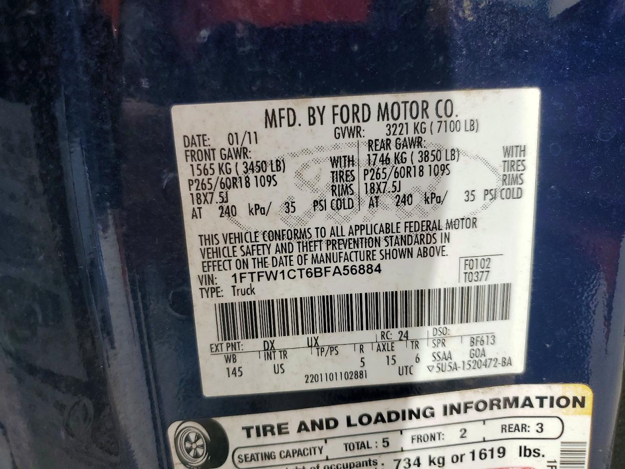 2011 FORD F150 SUPERCREW photo 12