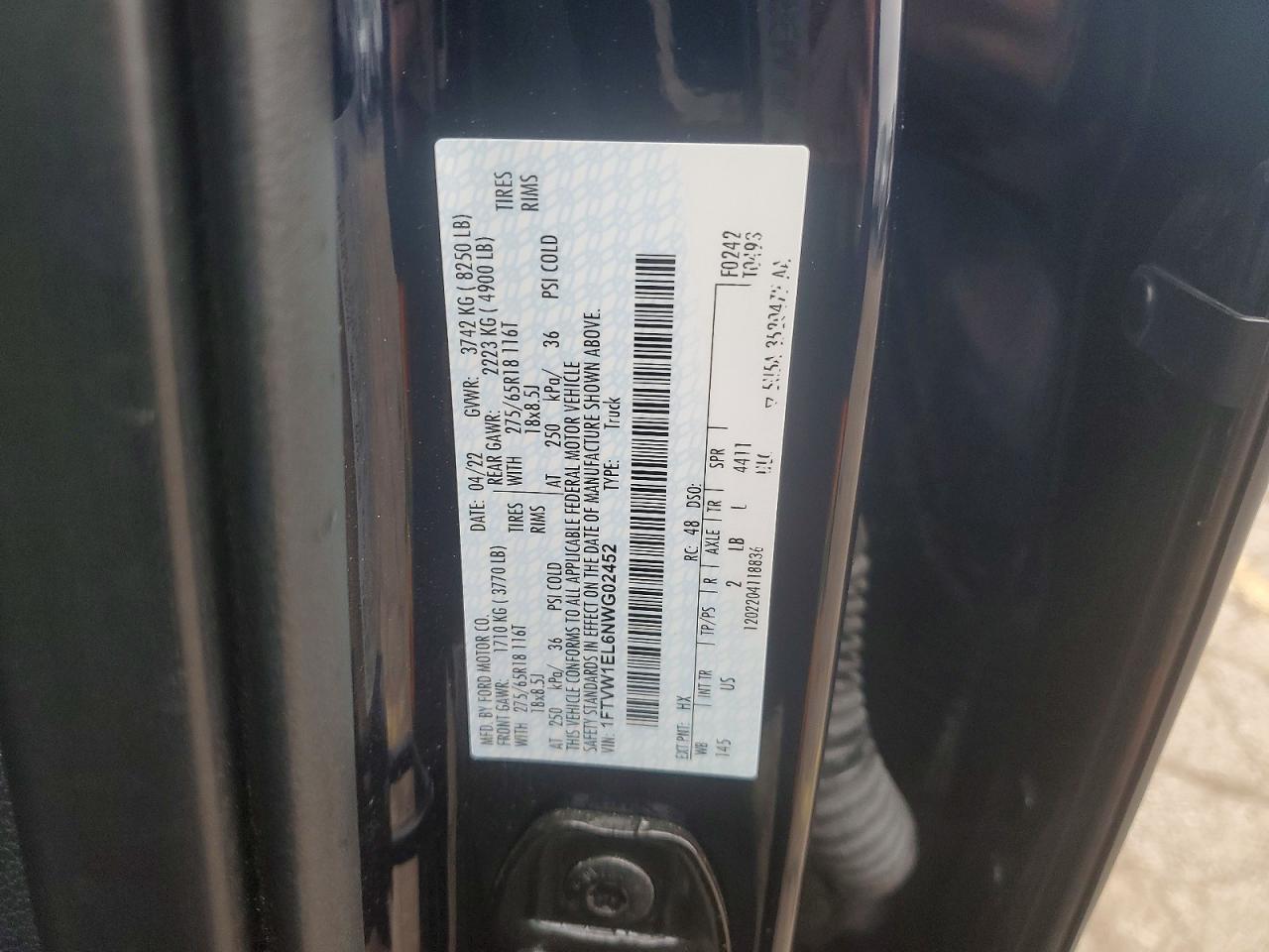 2022 FORD F150 photo 34