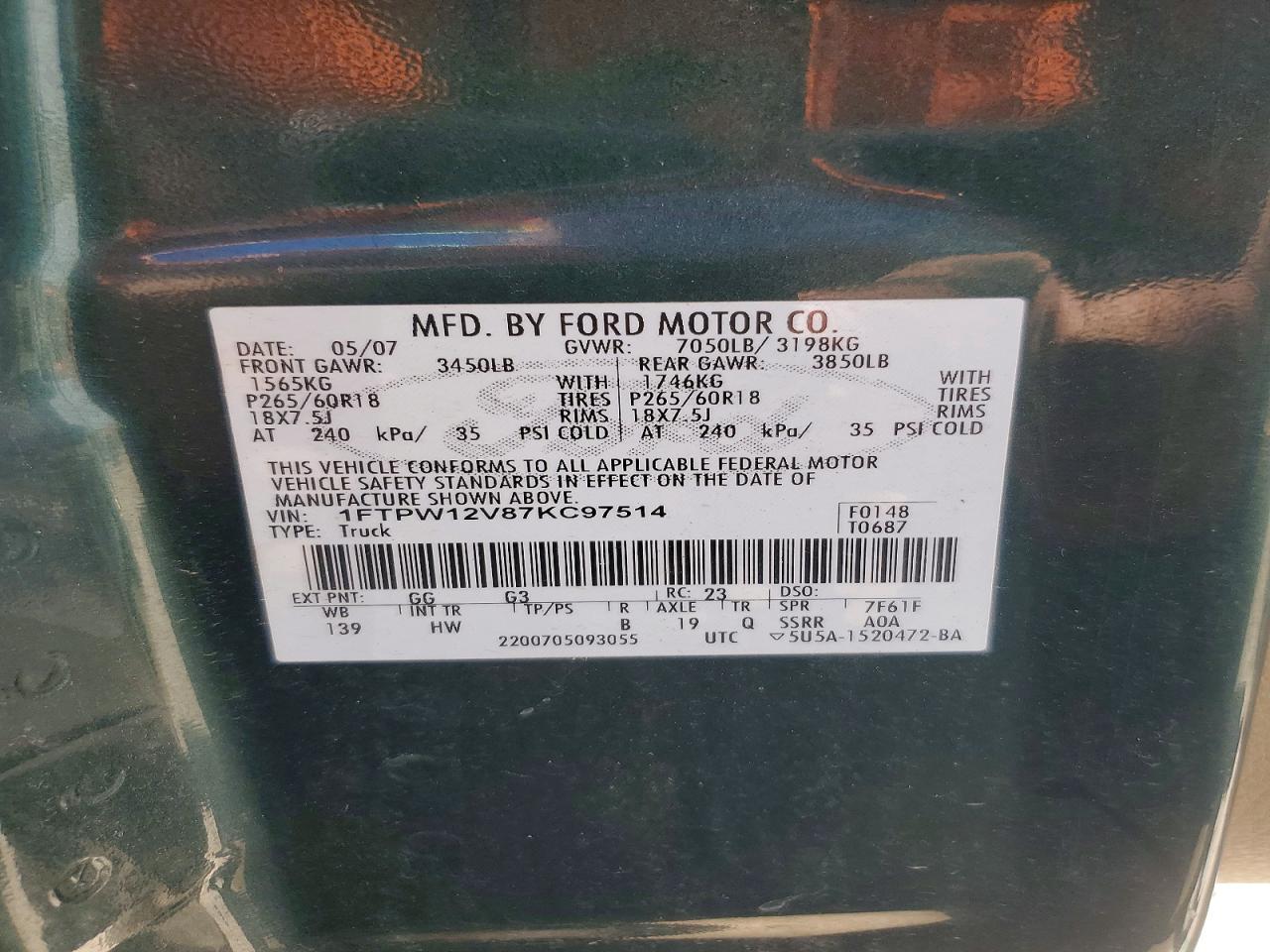 2007 FORD F150 photo 25