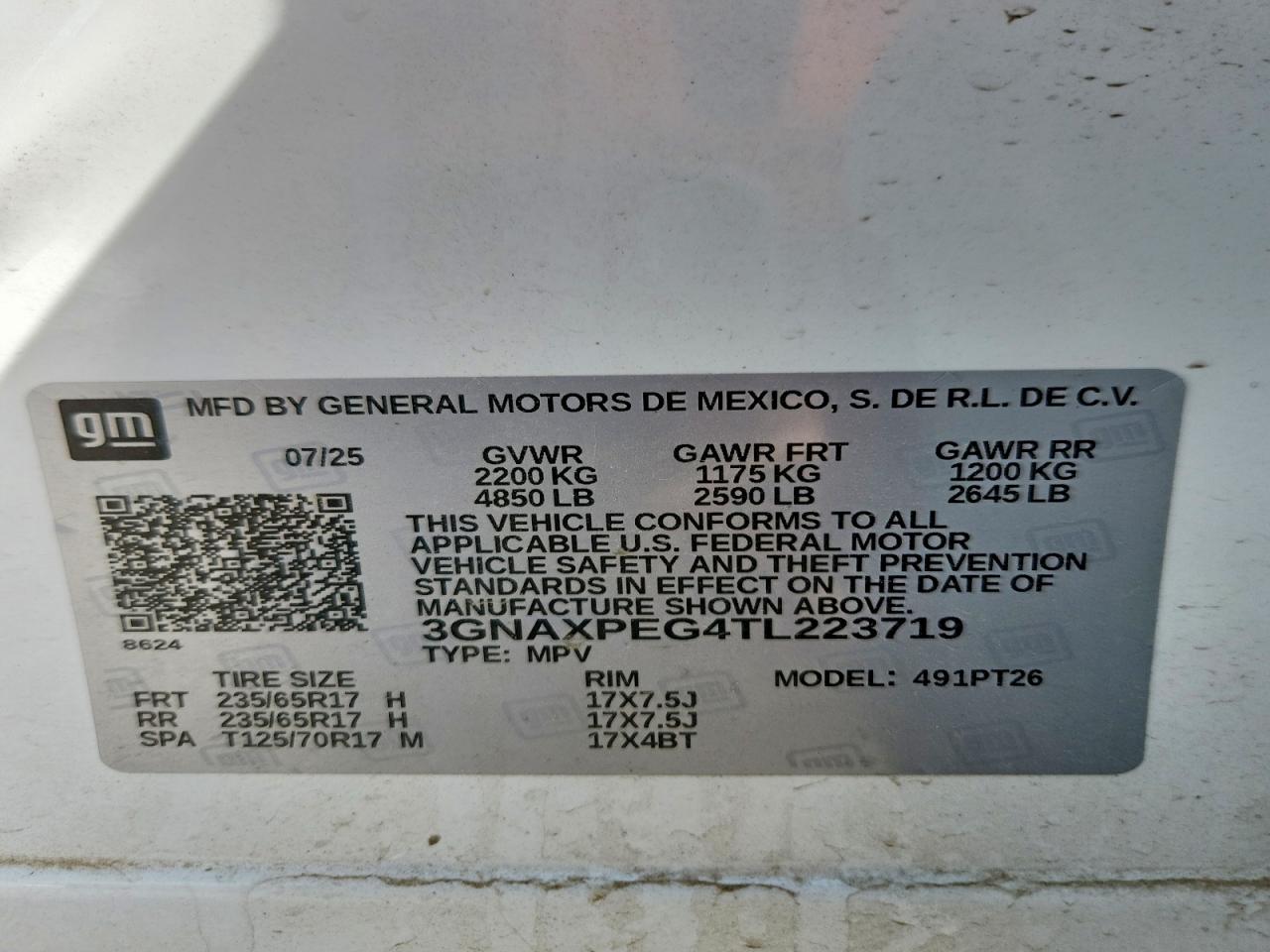2026 CHEVROLET EQUINOX LT photo 25