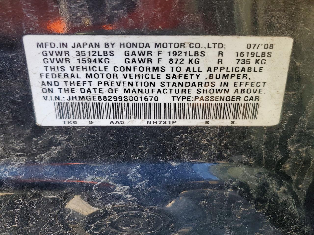 2009 HONDA FIT photo 25
