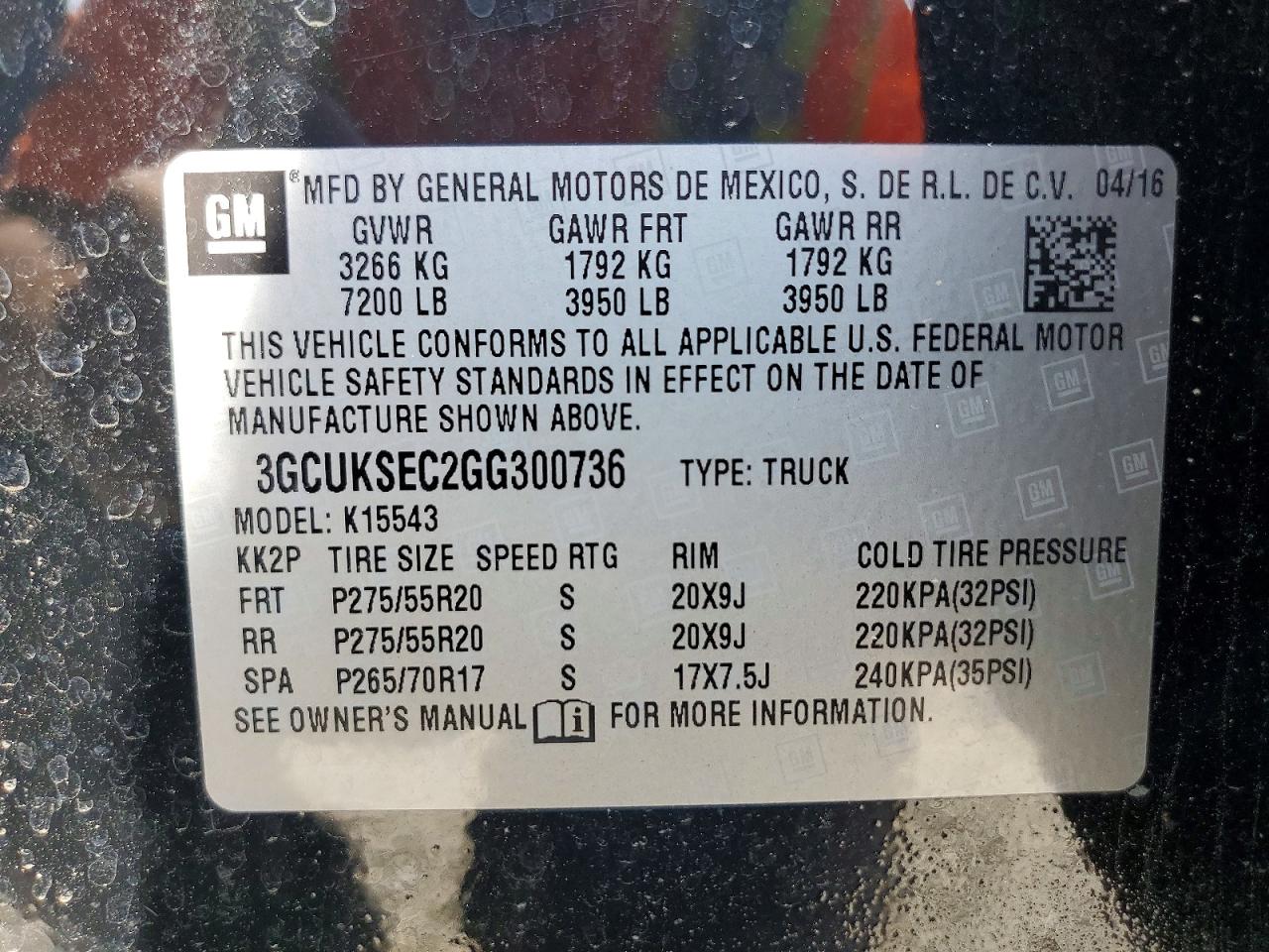 2016 CHEVROLET SILVERADO K1500 LTZ photo 34