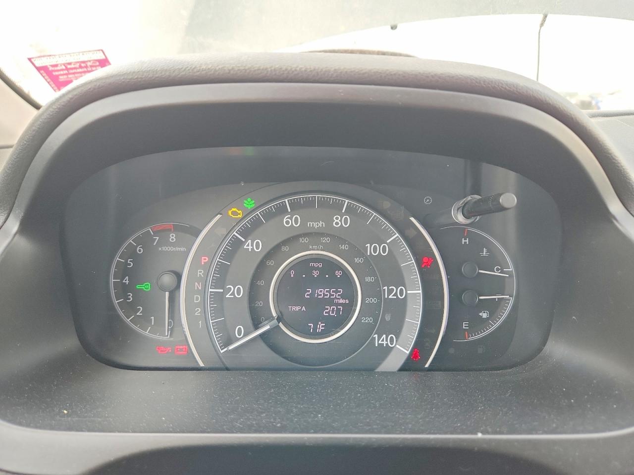 2012 HONDA CR-V LX photo 17